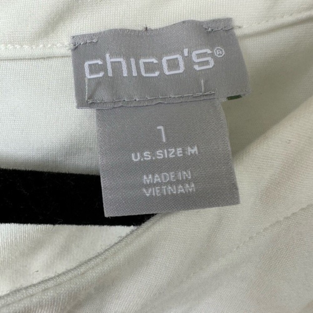 Chico's Women's Pullover Split Neck Half Sleeve E… - image 4